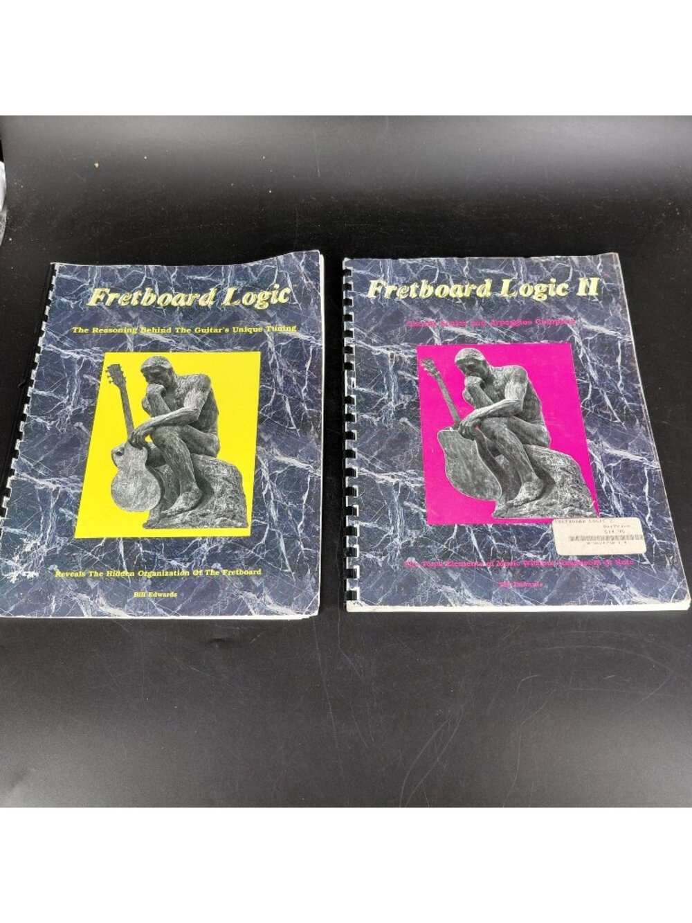 Vintage Fretboard Logic Vol 1 & 2 Guitar Theory Workbooks Bill Edwards Spiral